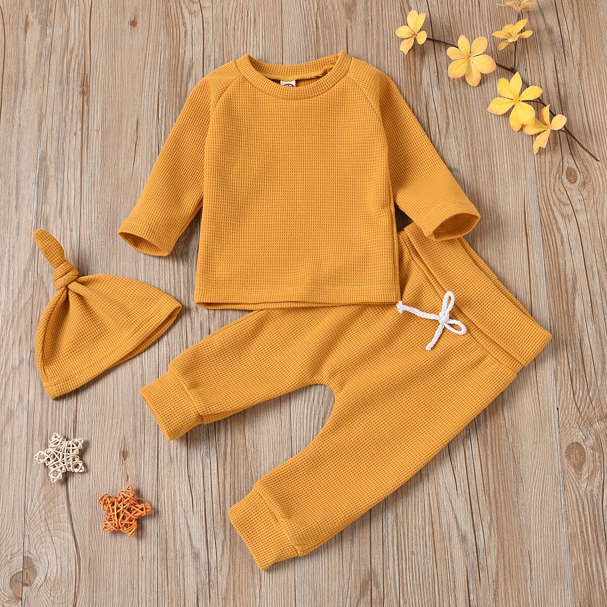 Waffle Knit Matching Baby Outfit Lenny Lemons